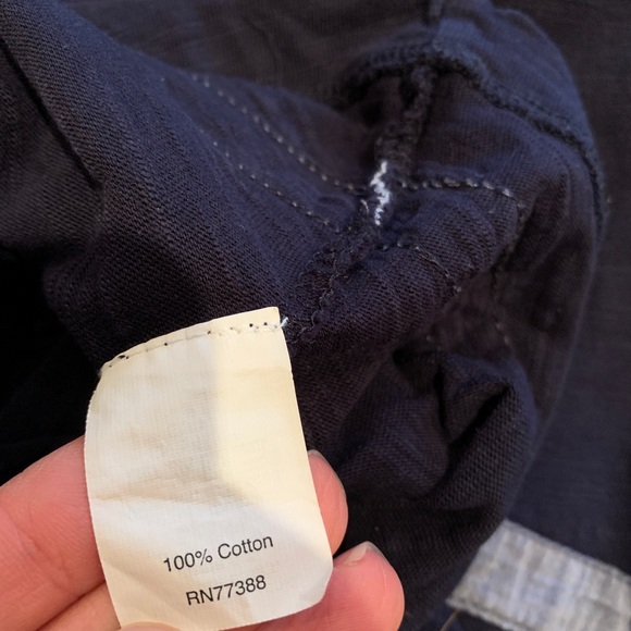 👔HP👔 J Crew Chambray Striped Tee Shirt Size XXS - Picture 5 of 6